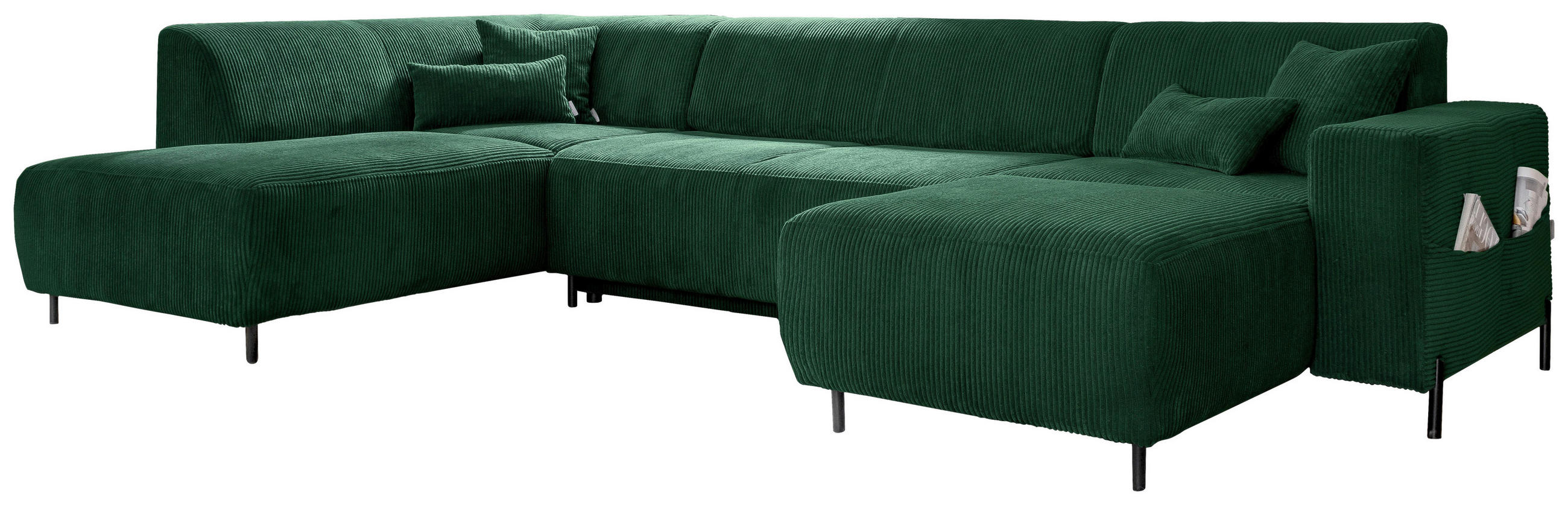 MID.YOU SEDACÍ SOUPRAVA, textil, tmavě zelená
