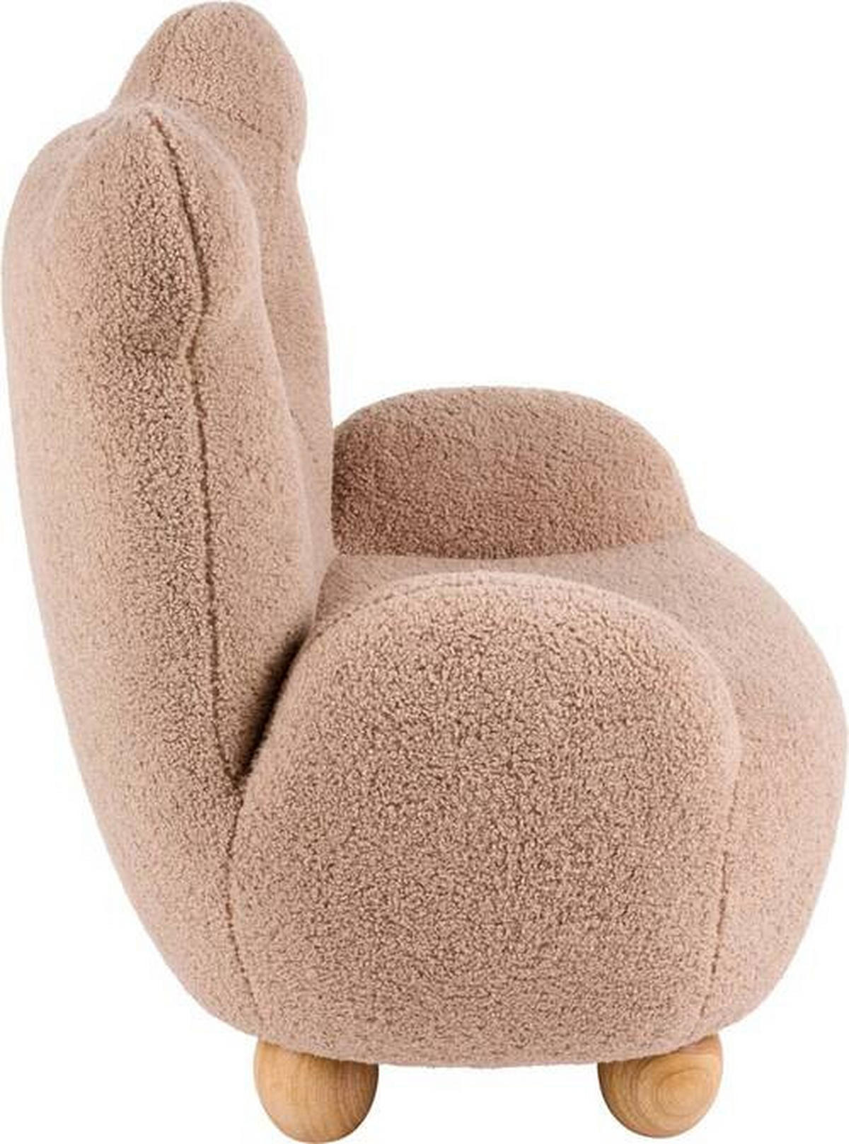 DETSKÉ KRESLO  - cappuccino, Basics, textil (50/53/63cm) - Jimmylee