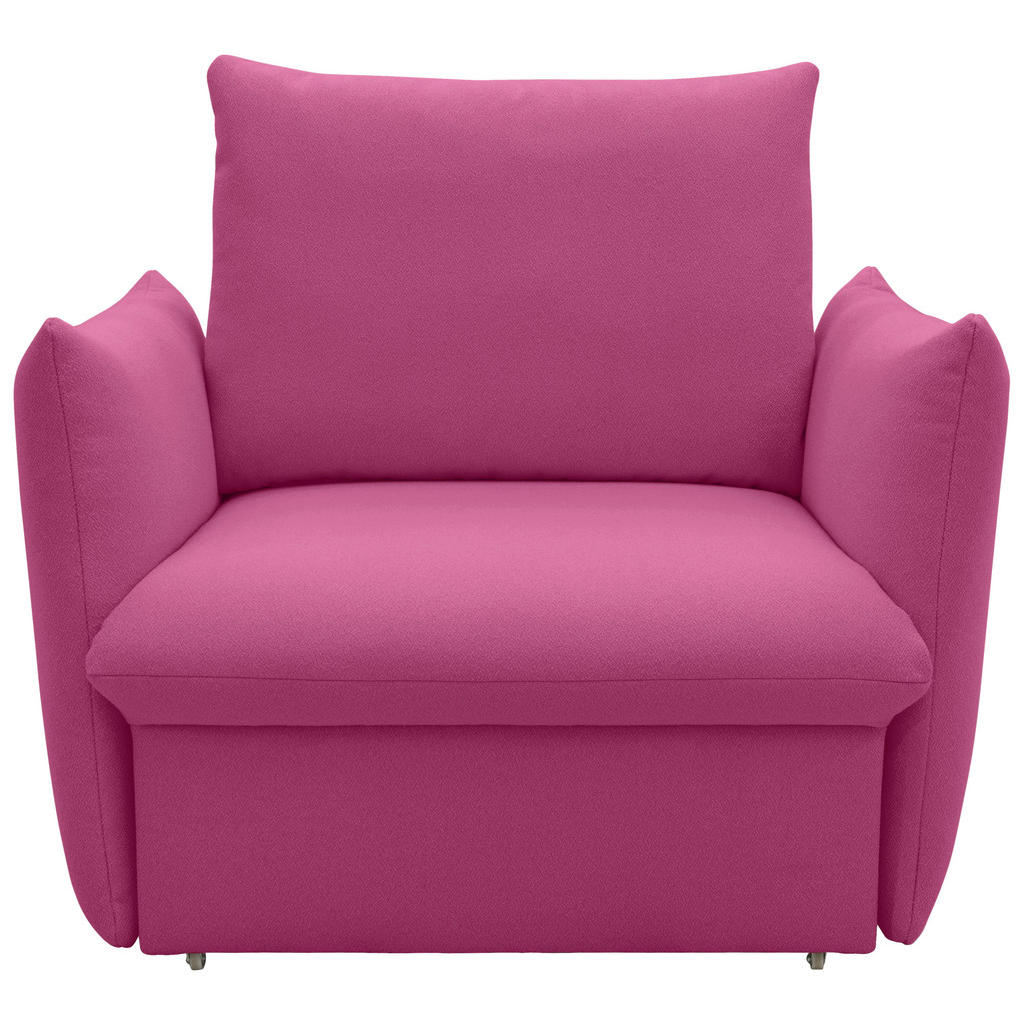 Thumbnail - Looks by W.Joop Sessel Looks Xii, Rosa, Textil, Uni, Füllung: Schaumstoff, 120x100x97 cm, Made in EU, FSC Mix, Stoffausw...