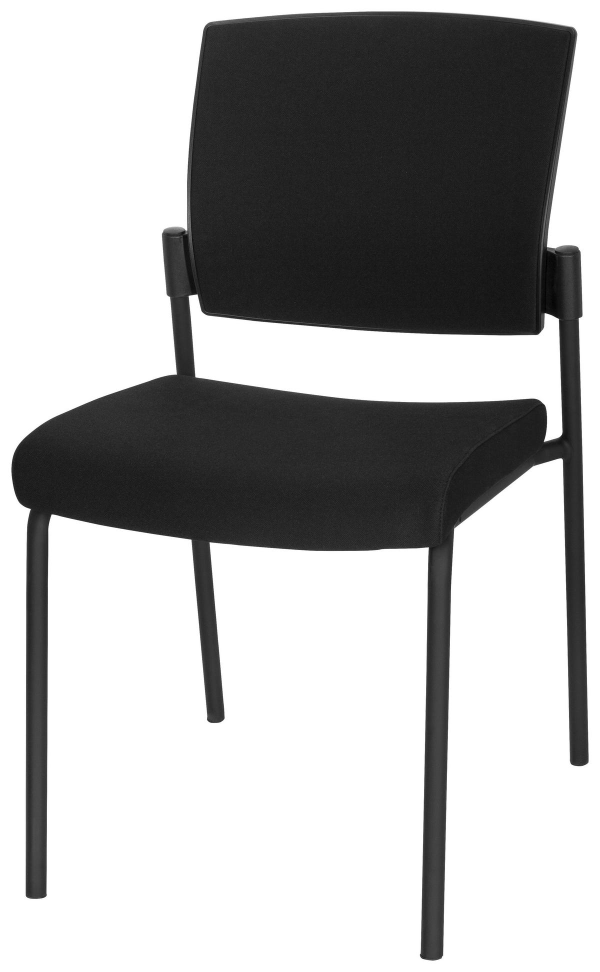 BESÖKSSTOL  i flatväv svart  - svart, Modern, metall/textil (48/90/58cm) - MID.YOU