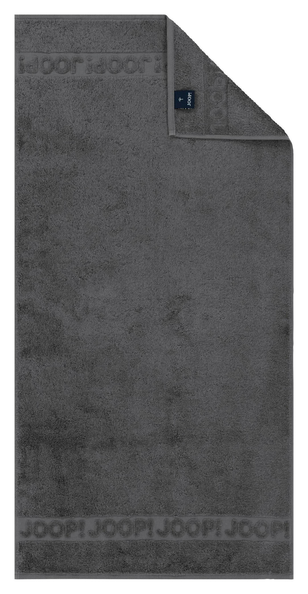 TÖRÖLKÖZŐ 80/150 cm antracit, szürke  - antracit/szürke, Basics, textil (80/150cm) - Joop!