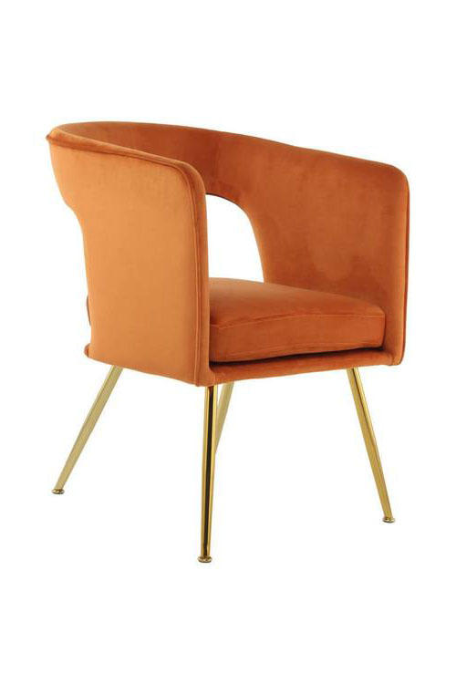 STOLIČKA S PODRÚČKAMI, železo, oranžová - oranžová, Trend, kov/kompozitné drevo (63/60/77cm)