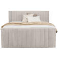 BOXSPRINGBETT 180/200 cm  in Beige  - Beige/Schwarz, KONVENTIONELL, Kunststoff/Textil (180/200cm) - Carryhome