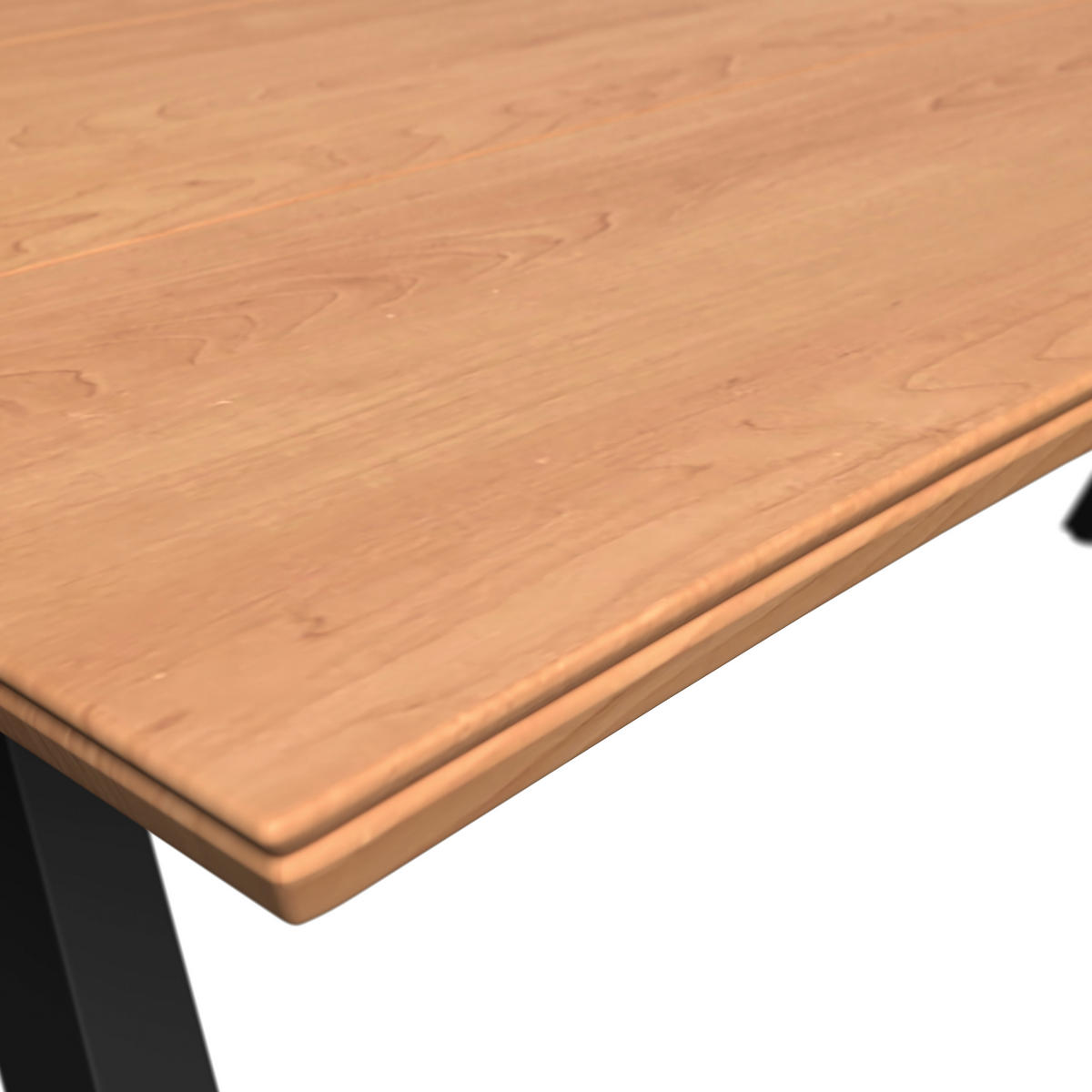 GARTENTISCH 200/105/75 cm Holz, Metall rechteckig  - Schwarz/Teakfarben, MODERN, Holz/Metall (200/105/75cm) - Ambia Garden