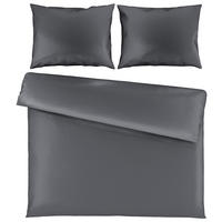 POVLEČENÍ, satén, antracitová, 200/220 cm - antracitová, Basics, textil (200/220cm) - Novel