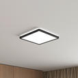 LED-DECKENLEUCHTE 29,3/29,3/2,8 cm   - Schwarz, Basics, Kunststoff (29,3/29,3/2,8cm) - Novel