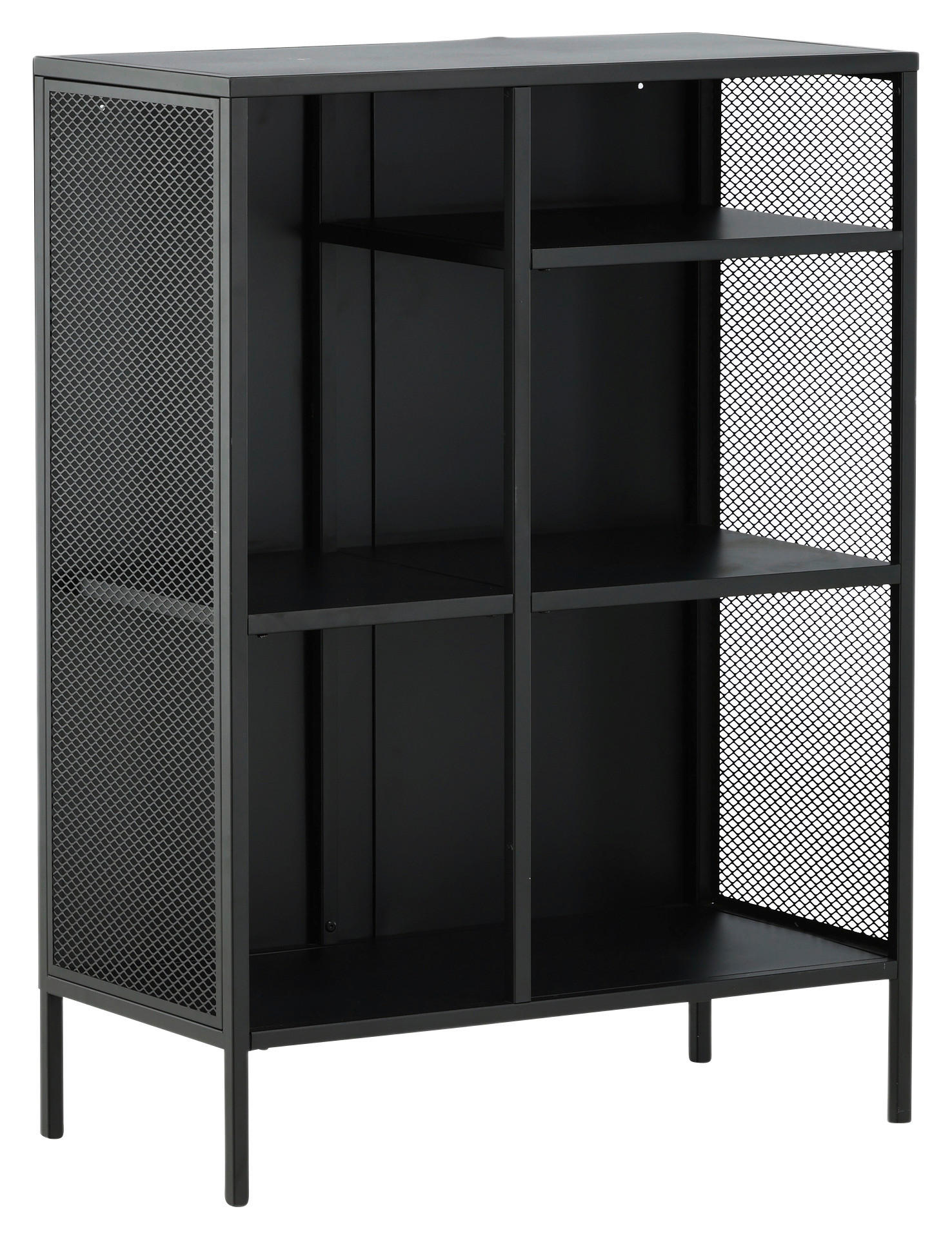 BOKHYLLA i 80/110/40 cm svart  - svart, Design, metall (80/110/40cm) - Livetastic