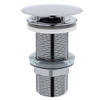 ABLAUFVENTIL  - Chromfarben, Basics, Metall (7,0/6,5cm) - Xora
