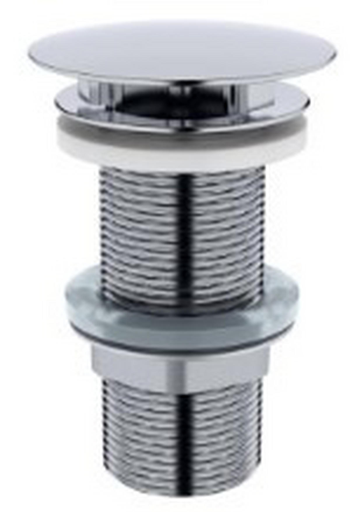 ABLAUFVENTIL  - Chromfarben, Basics, Metall (7,0/6,5cm) - Xora