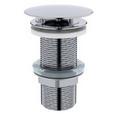 ABLAUFVENTIL  - Chromfarben, Basics, Metall (7,0/6,5cm) - Xora