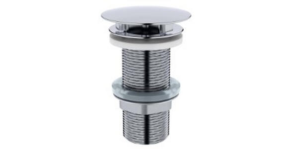 ABLAUFVENTIL - Chromfarben, Basics, Metall (7,0/6,5cm) - Xora