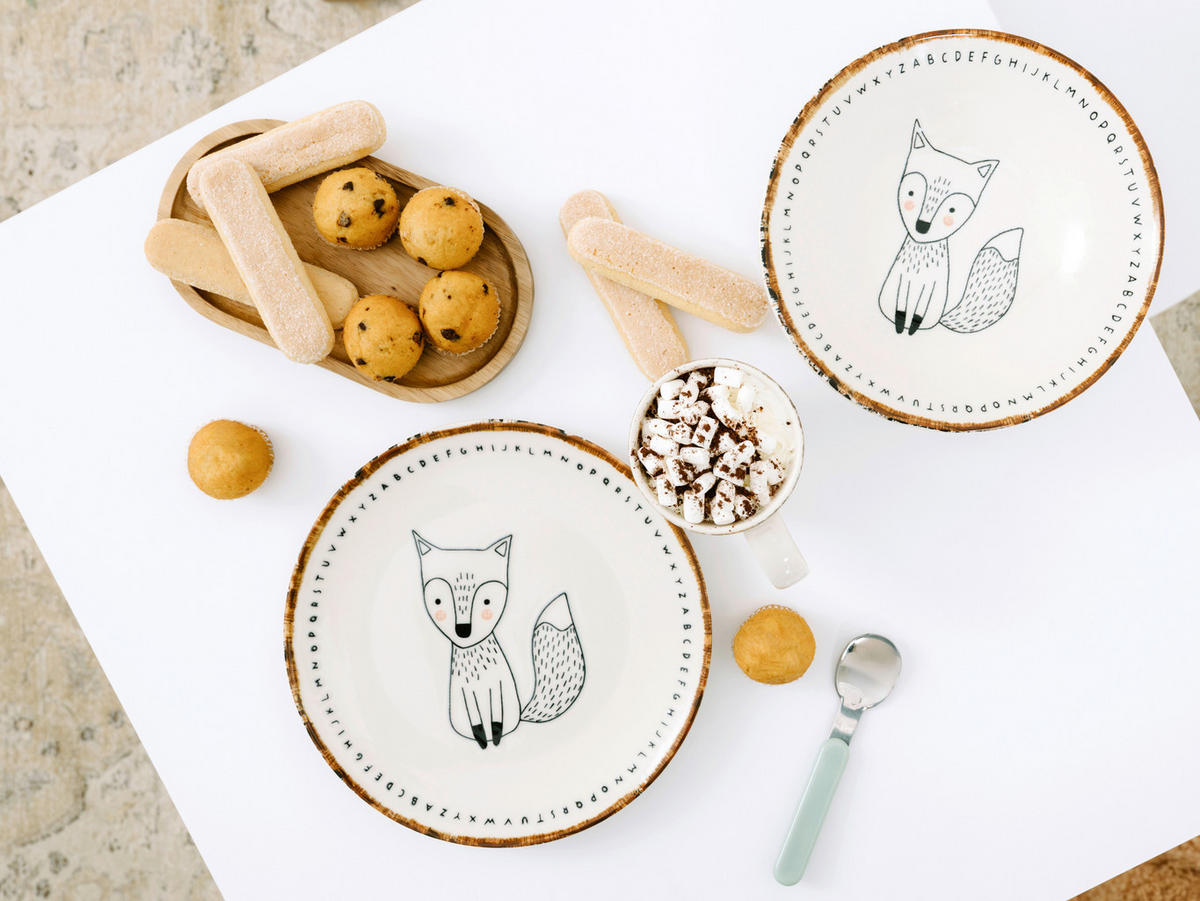 KINDERGESCHIRRSET 3-teilig  - Multicolor, Basics, Keramik - Creatable