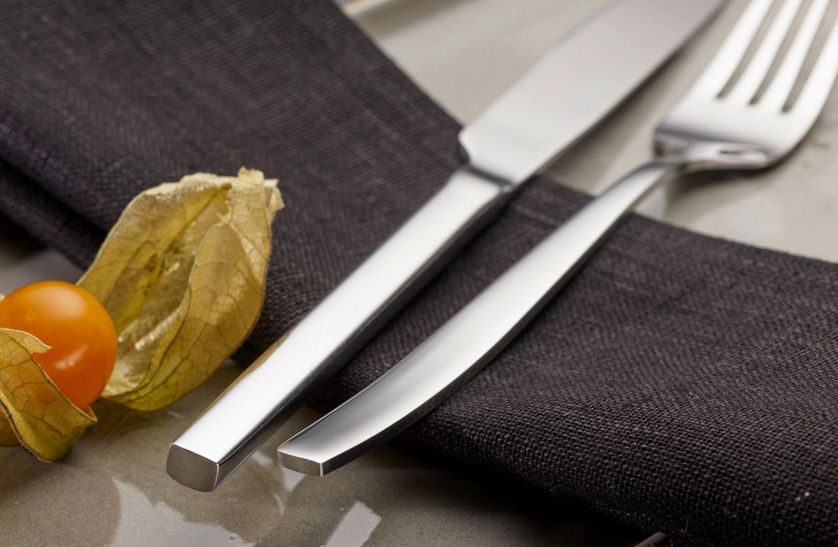 BESTECKSET Tavira 30-teilig Edelstahl  - Silberfarben, Basics, Metall (1,22kg) - Echtwerk