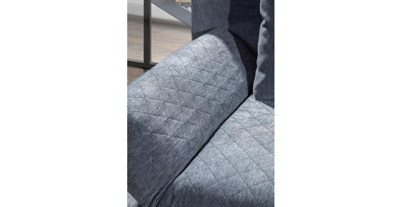 SCHLAFSOFA Armteil verstellbar Sorini  mit Typenauswahl, Stoffauswahl, Rücken echt Mikrofaser Anthrazit  - Chromfarben/Anthrazit, Design, Textil (194/73/91cm) - Xora