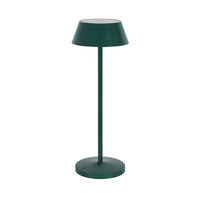 AKKU-TISCHLEUCHTE 11/30 cm  - Dunkelgrün/Schwarz, Trend, Kunststoff/Metall (11/30cm) - Novel