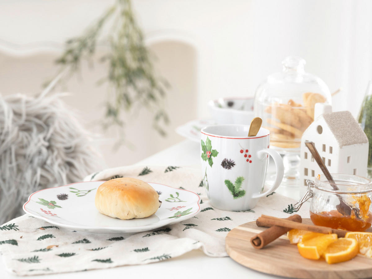 KAFFEESERVICE Naomi Weihnachten 12-teilig  - Multicolor/Weiß, Basics, Keramik - Creatable