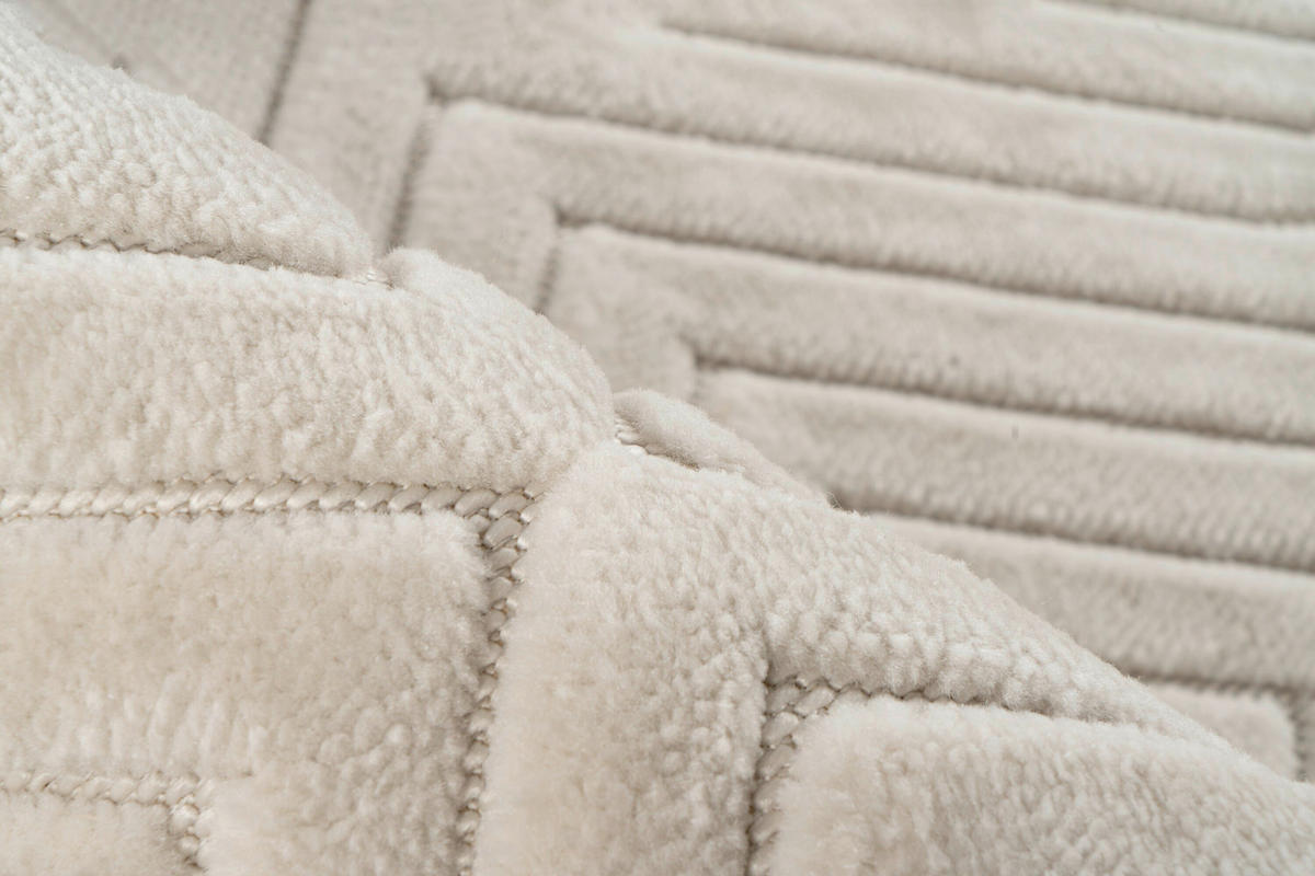 FLACHWEBETEPPICH 200/290 cm Elfenbein rechteckig  - Elfenbein, Basics, Textil (200/290cm) - Kayoom