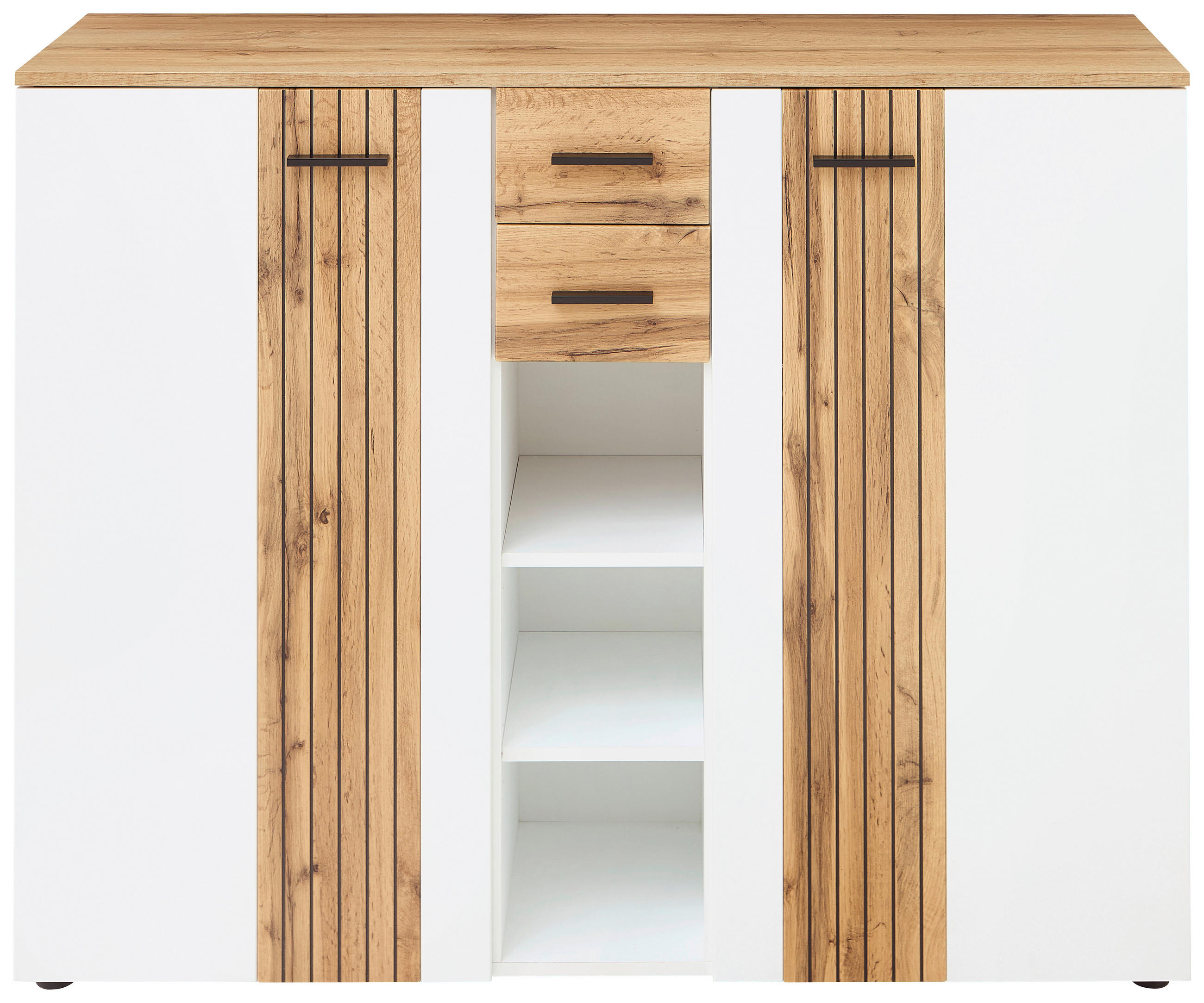 Xora SKRINKA NA TOPÁNKY, biela, farba duba, 135/106/38 cm