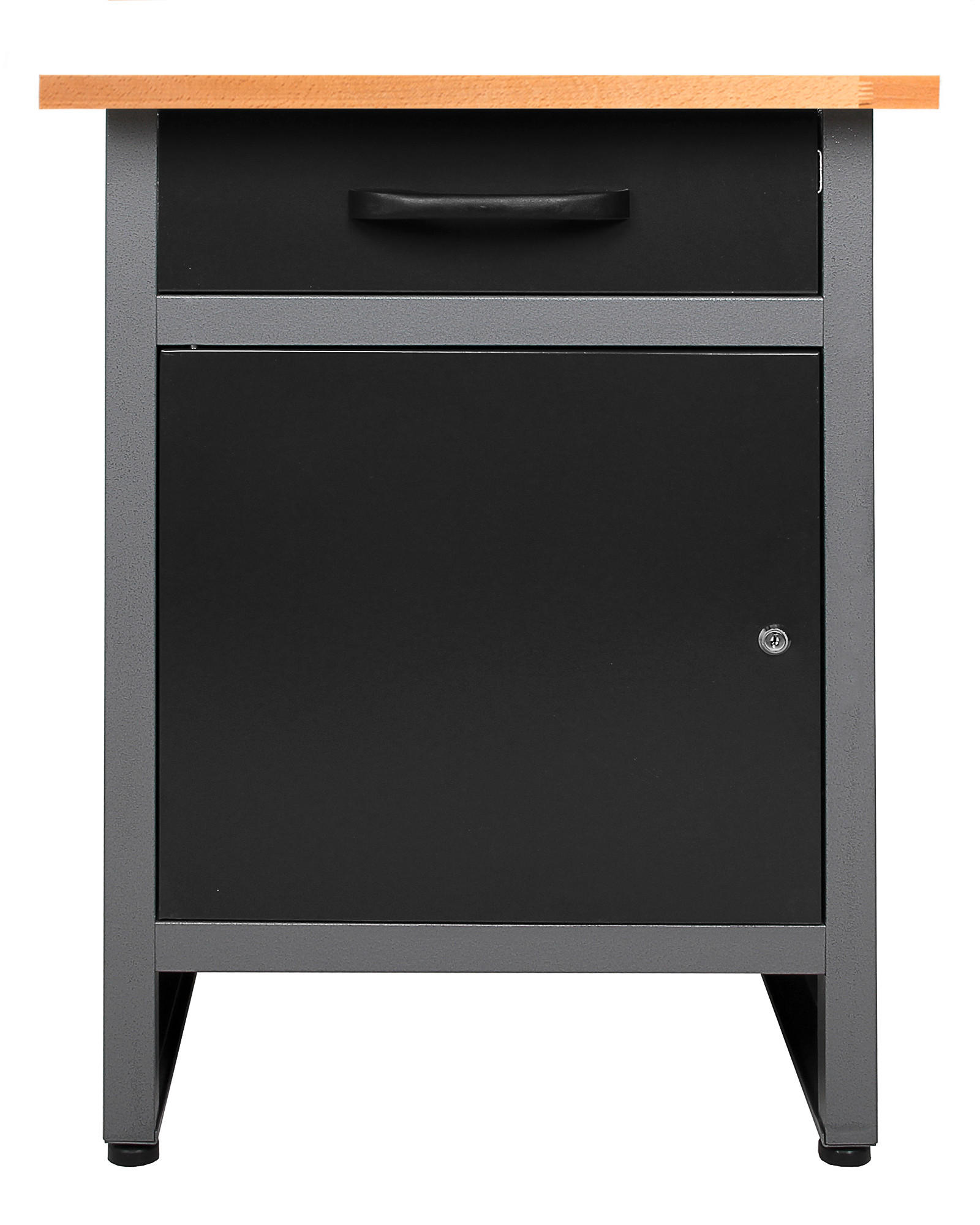 Werkbank Wolle Echtholz/stahl Anthrazit/eiche/buche B: 60 Cm