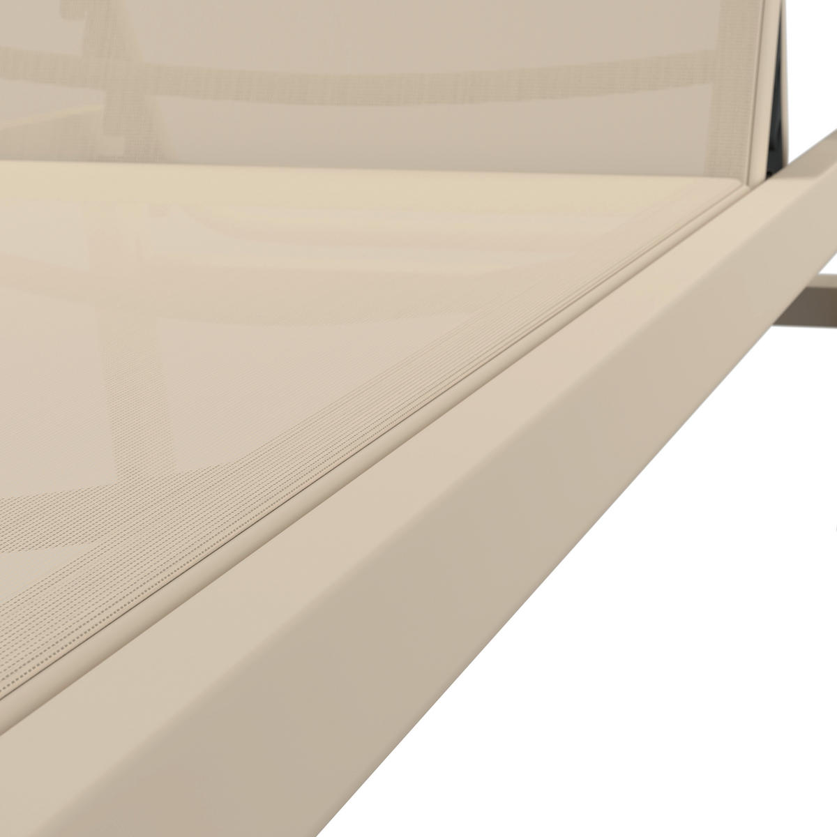 SONNENLIEGE 55/92/164 cm  - Beige, Design, Textil/Metall (55/92/164cm) - Ambia Garden