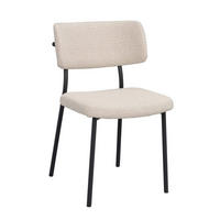 STOL     - beige/svart, Klassisk, metall/trä (52/82/56cm) - Rowico