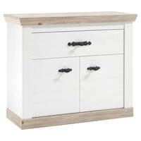 KOMMODE  in 107/87/45 cm  - Hellbraun/Schwarz, Design, Holzwerkstoff/Metall (107/87/45cm) - MID.YOU