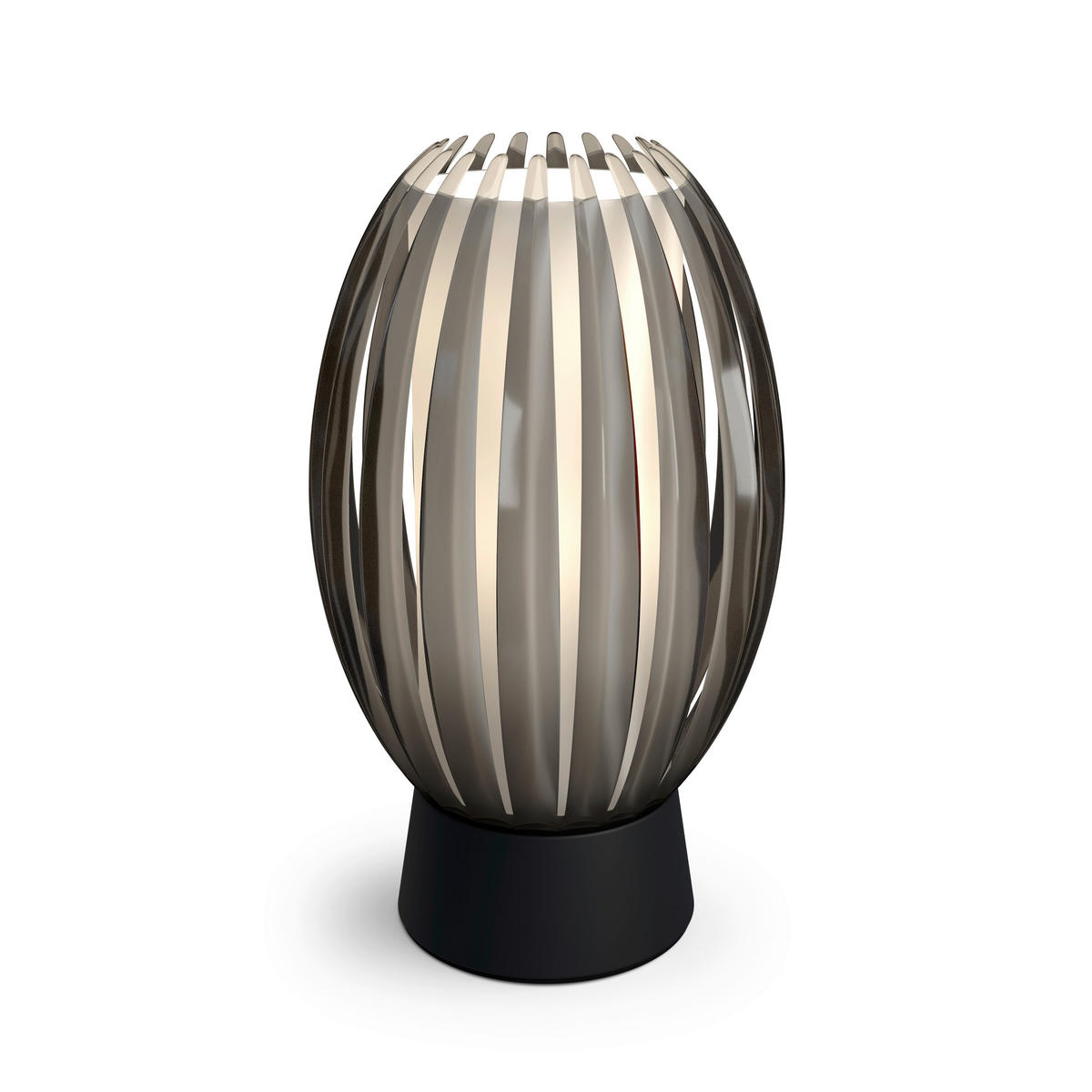 TISCHLEUCHTE 10/18,5 cm   - Dunkelbraun/Schwarz, Design, Kunststoff/Metall (10/18,5cm) - Belid