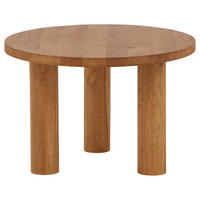 COUCHTISCH massiv 60/60/35 cm rund Eichefarben  - Eichefarben, Design, Holz (60/60/35cm) - Livetastic