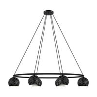 HÄNGELEUCHTE Cantallops 115/52/110 cm   - Schwarz/Weiß, Design, Metall (115/52/110cm) - Eglo