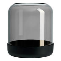 WINDLICHT - Grau, Basics, Glas (14/14/15cm)