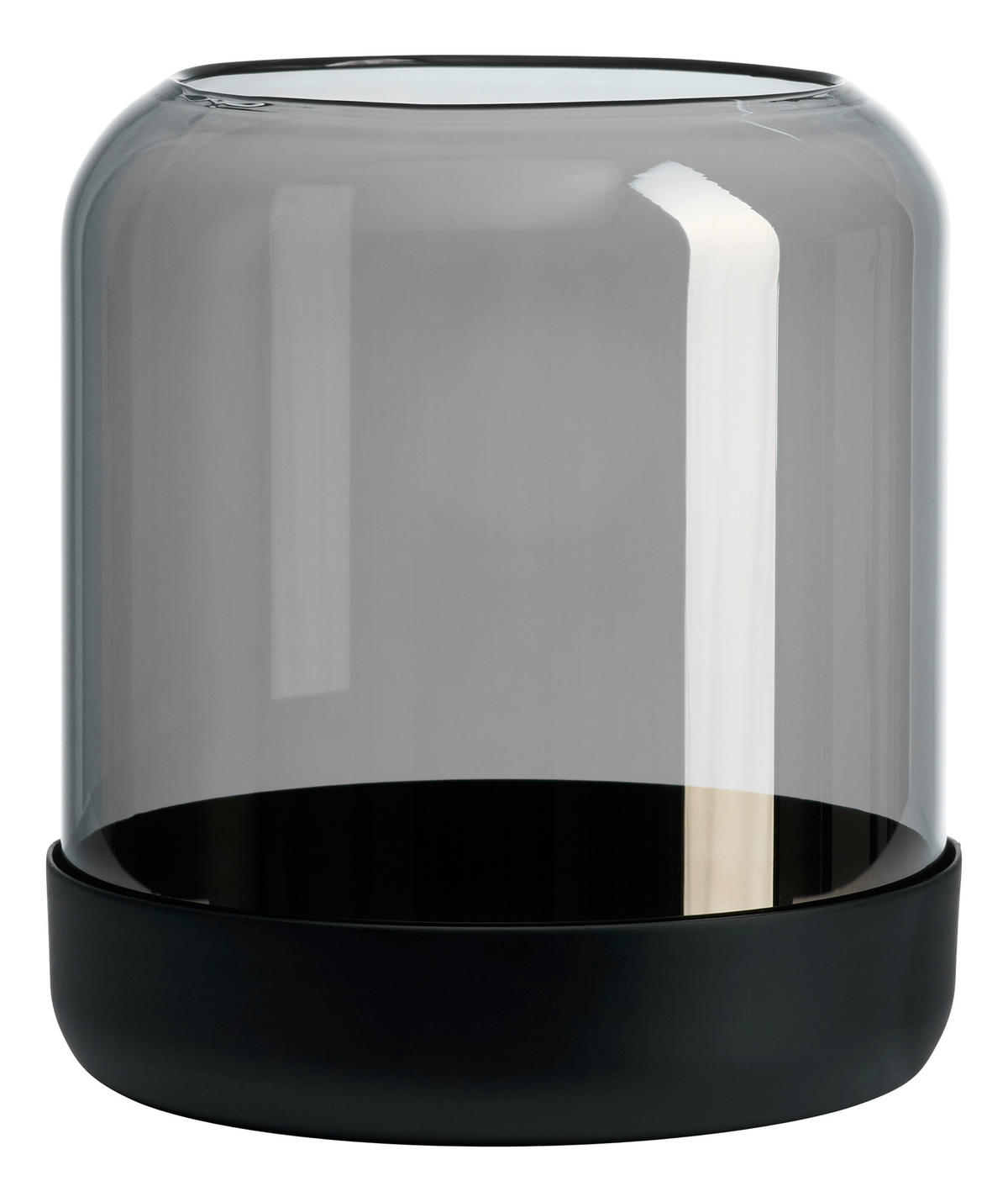 WINDLICHT - Grau, Basics, Glas (14/14/15cm)