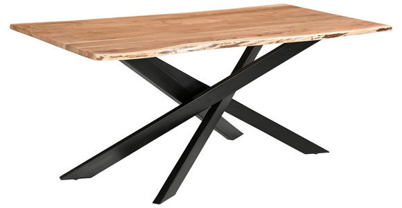 ESSTISCH in Holz, Metall 200/100/76 cm  - Akaziefarben, MODERN, Holz/Metall (200/100/76cm) - Landscape
