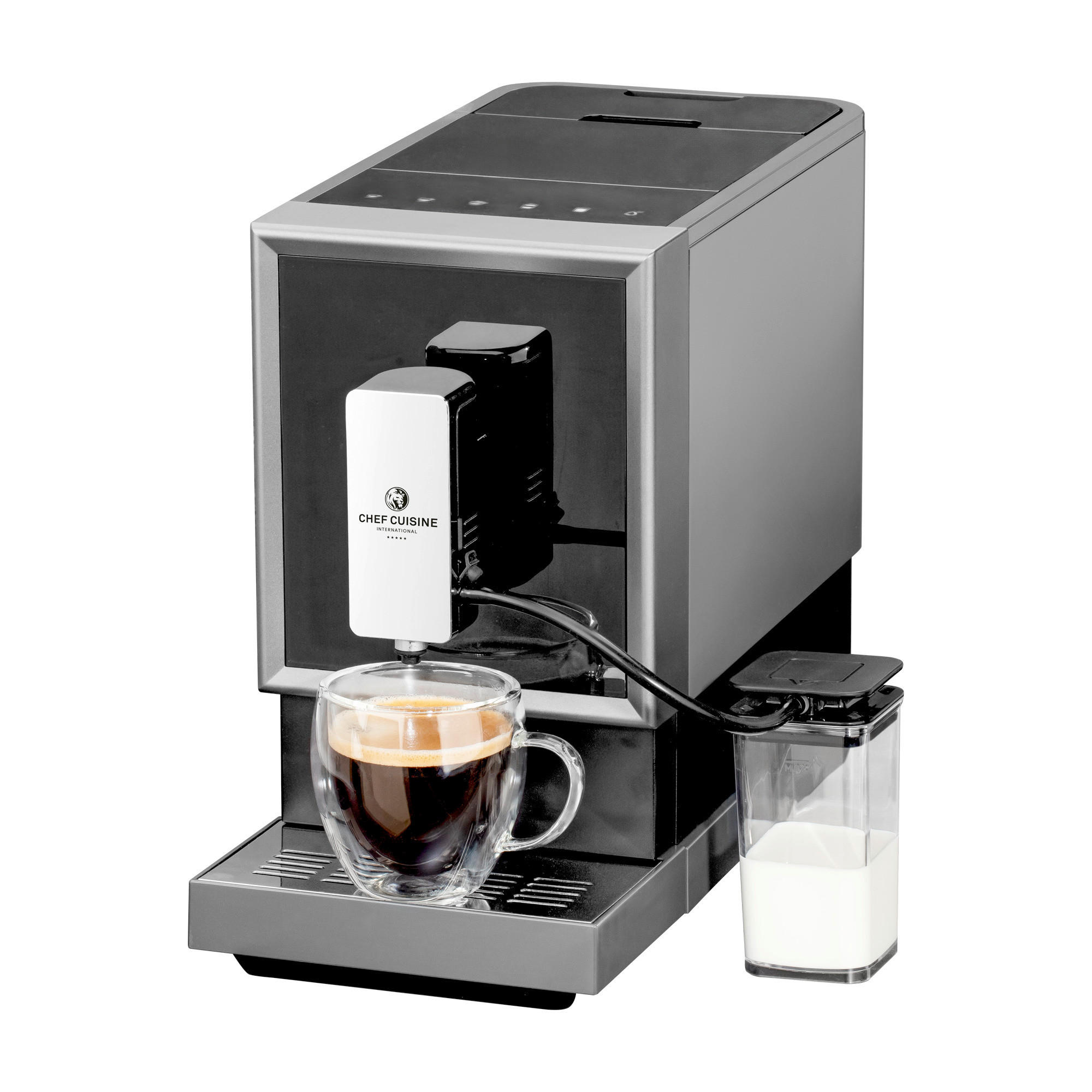 KAFFEEVOLLAUTOMAT  - Edelstahlfarben/Anthrazit, Basics, Kunststoff/Metall (40.5/18/31.5cm) - CHEF CUISINE