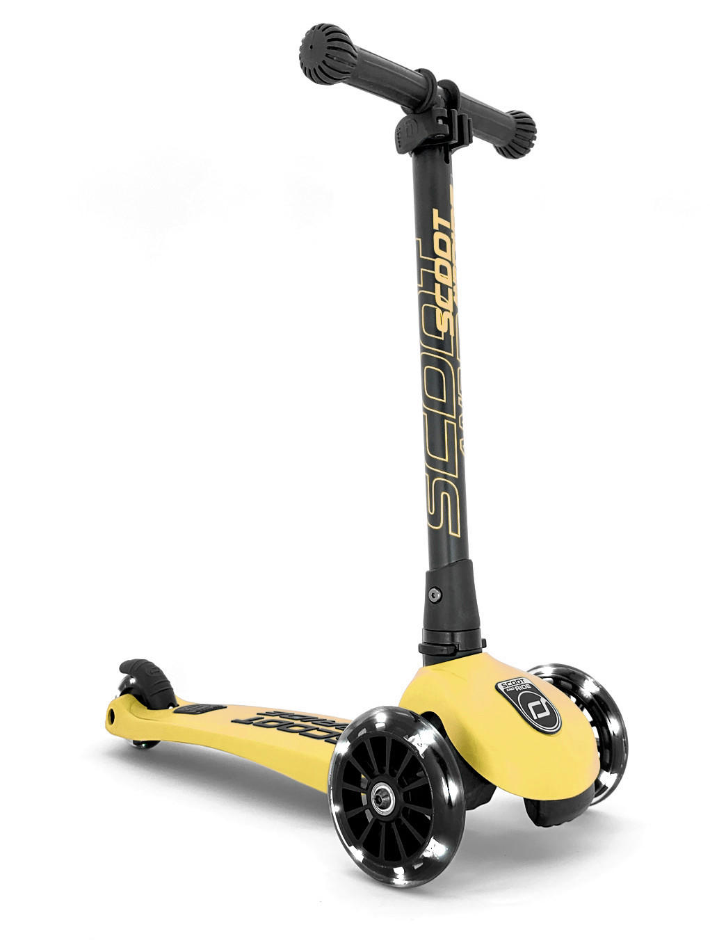 KINDERSCOOTER Highwaykick 3  - Gelb/Schwarz, Trend, Kunststoff/Metall (24/72/55cm) - Scoot and Ride
