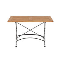GARTENKLAPPTISCH 120/80/78 cm  - Robinienfarben/Schwarz, KONVENTIONELL, Holz/Metall (120/80/78cm) - Siena Garden