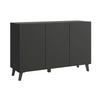 SIDEBOARD  in 120/76/39 cm  - Schwarz, Design, Holzwerkstoff/Kunststoff (120/76/39cm) - Livetastic