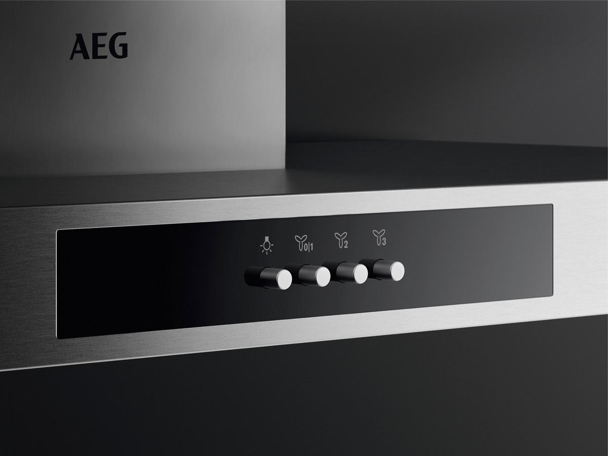 DUNSTABZUGSHAUBE DBB3651M  - Edelstahlfarben, Basics, Metall (60/67,8-115/45cm) - AEG