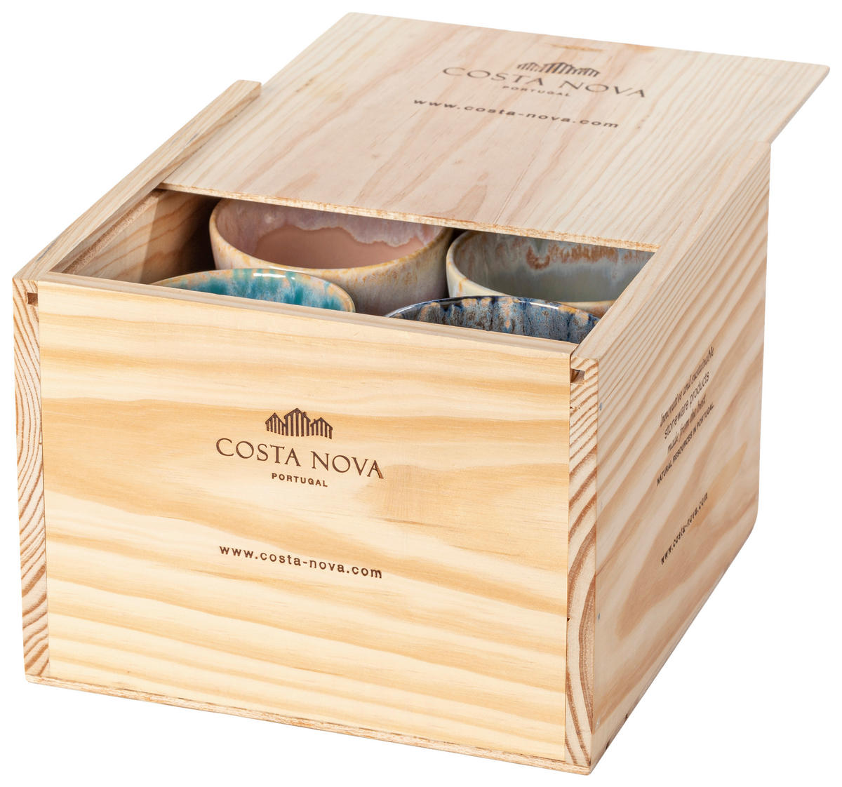 TASSENSET GRESPRESSO 8-teilig  - Multicolor, Basics, Keramik - Costa Nova