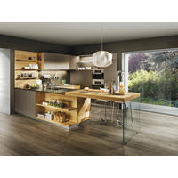 EINBAUKÜCHE   - Taupe/Eichefarben, Natur, Holz - TEAM 7