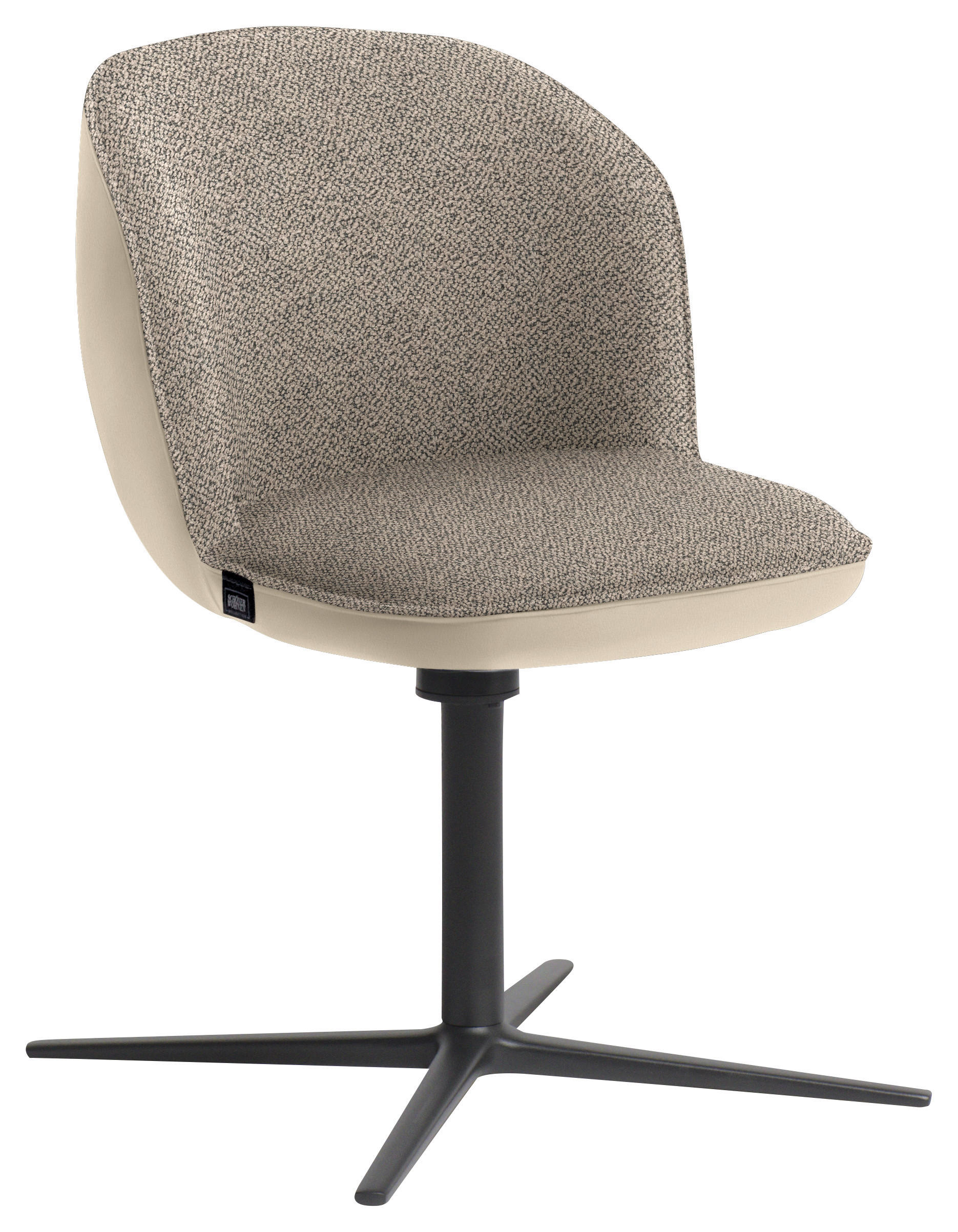 ARMLEHNSTUHL  in Webstoff, Mikrofaser  - Beige/Anthrazit, Design, Textil/Metall (56/85/65cm) - Schöner Wohnen