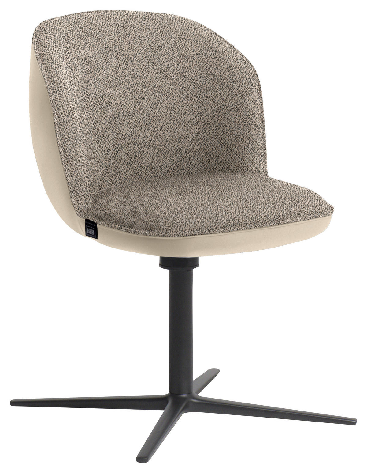 ARMLEHNSTUHL  in Webstoff, Mikrofaser  - Beige/Anthrazit, Design, Textil/Metall (56/85/65cm) - Schöner Wohnen