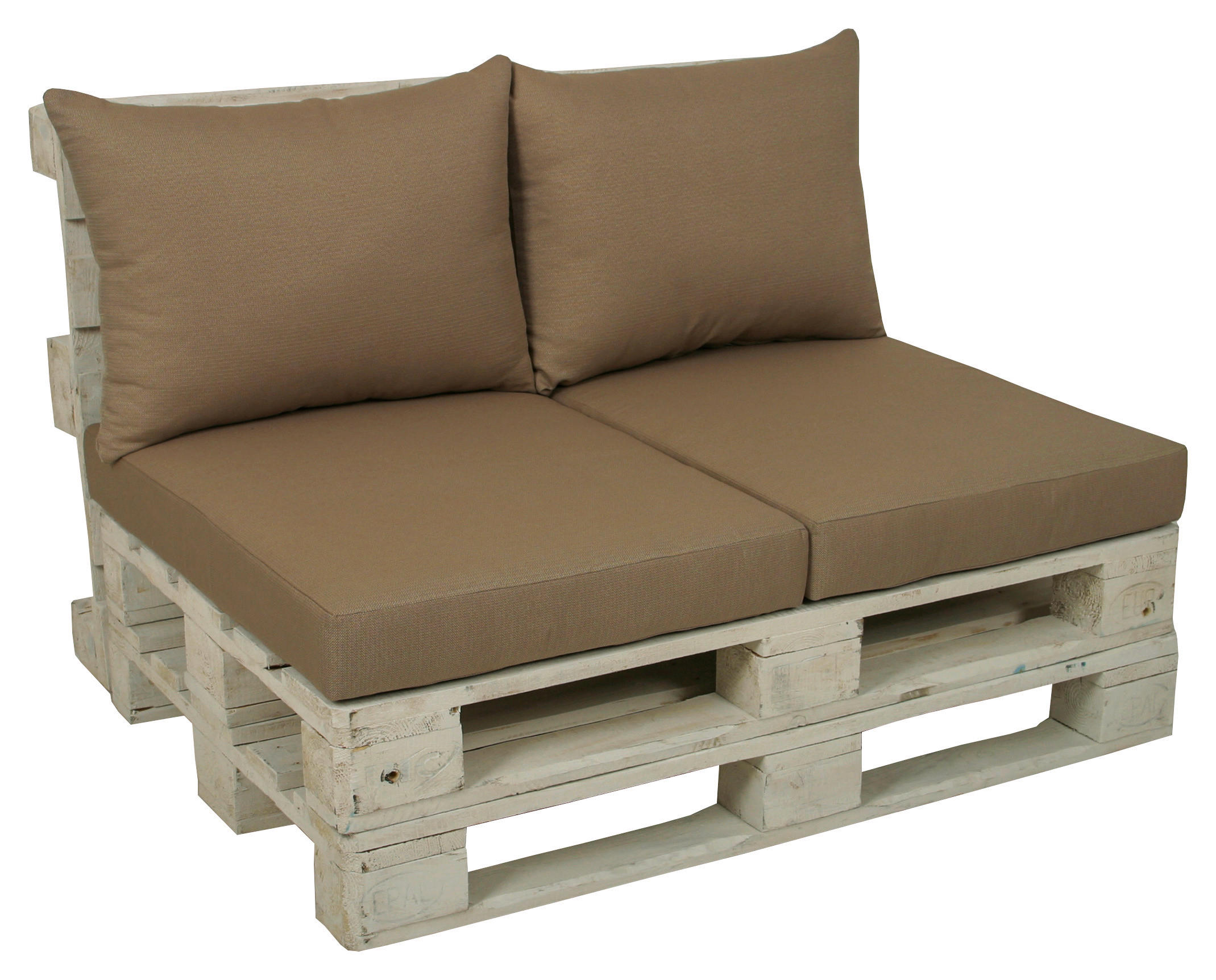 PALETTENKISSEN 60/12/80 cm  - Braun, Basics, Textil (60/12/80cm)