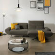 ECKSOFA  in Teddystoff Dunkelbraun  280/170-195 cm  - Dunkelbraun/Schwarz, Design, Textil/Metall (280/170-195cm) - Dieter Knoll