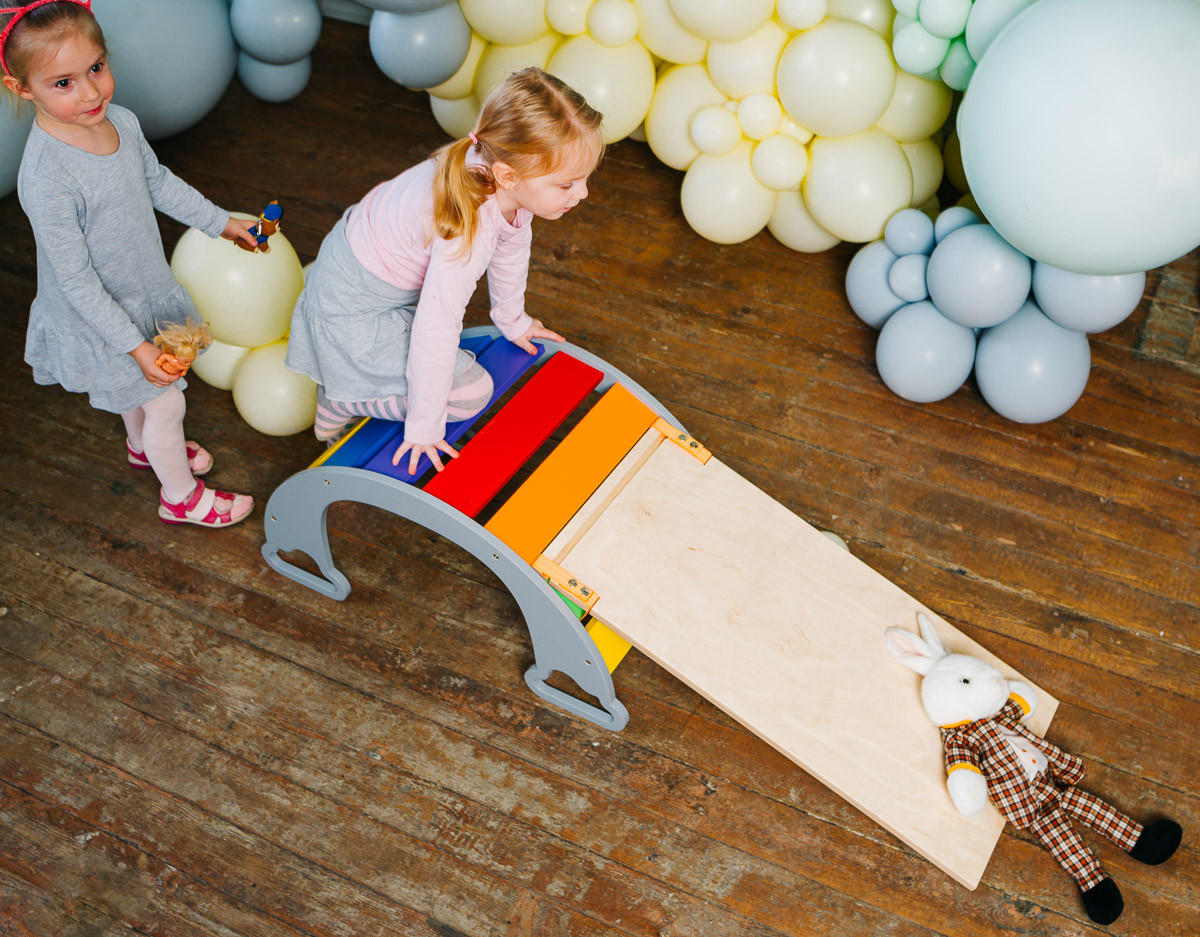 WIPPE  - Multicolor/Grau, Basics, Holz (40/75/37cm)