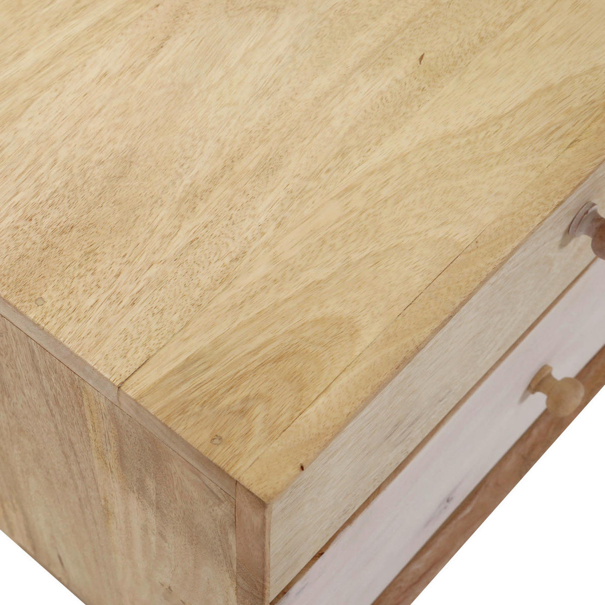 LOWBOARD Kata  in 150/50/46 cm  - Naturfarben/Weiß, Design, Holz (150/50/46cm) - Landscape