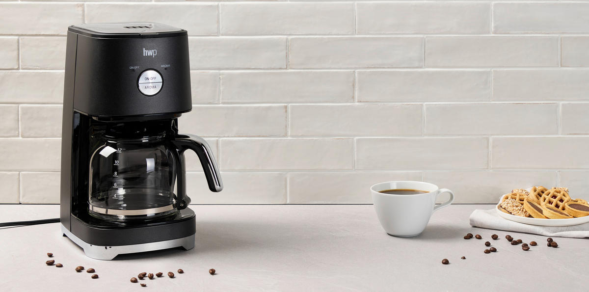 KÁVOVAR NA PŘEKAPÁVANOU KÁVU - tmavě šedá, Konvenční, kov/plast (1,5l) - Homeware Profession.