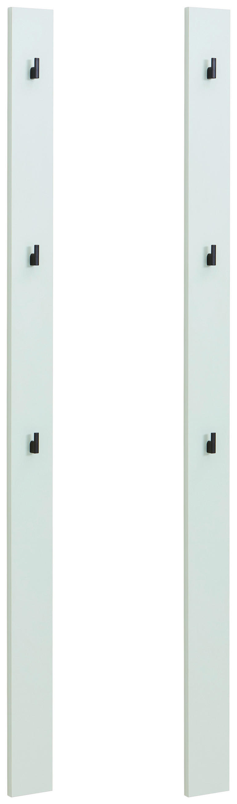 GARDEROBENPANEEL 2 Stück  in 10/163/1,6 cm  - Salbeigrün, MODERN, Holzwerkstoff (10/163/1,6cm) - Hom`in