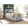 BOXSPRINGBETT 120/200 cm,  in Silberfarben, Matratze, Bettkasten, Topper, H2 = mittel  - Silberfarben, KONVENTIONELL, Kunststoff (120/200cm) - MID.YOU