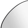 WANDSPIEGEL 80/80/1,5 cm    in wellenförmig  - Schwarz, Design, Glas/Metall (80/80/1,5cm) - Xora