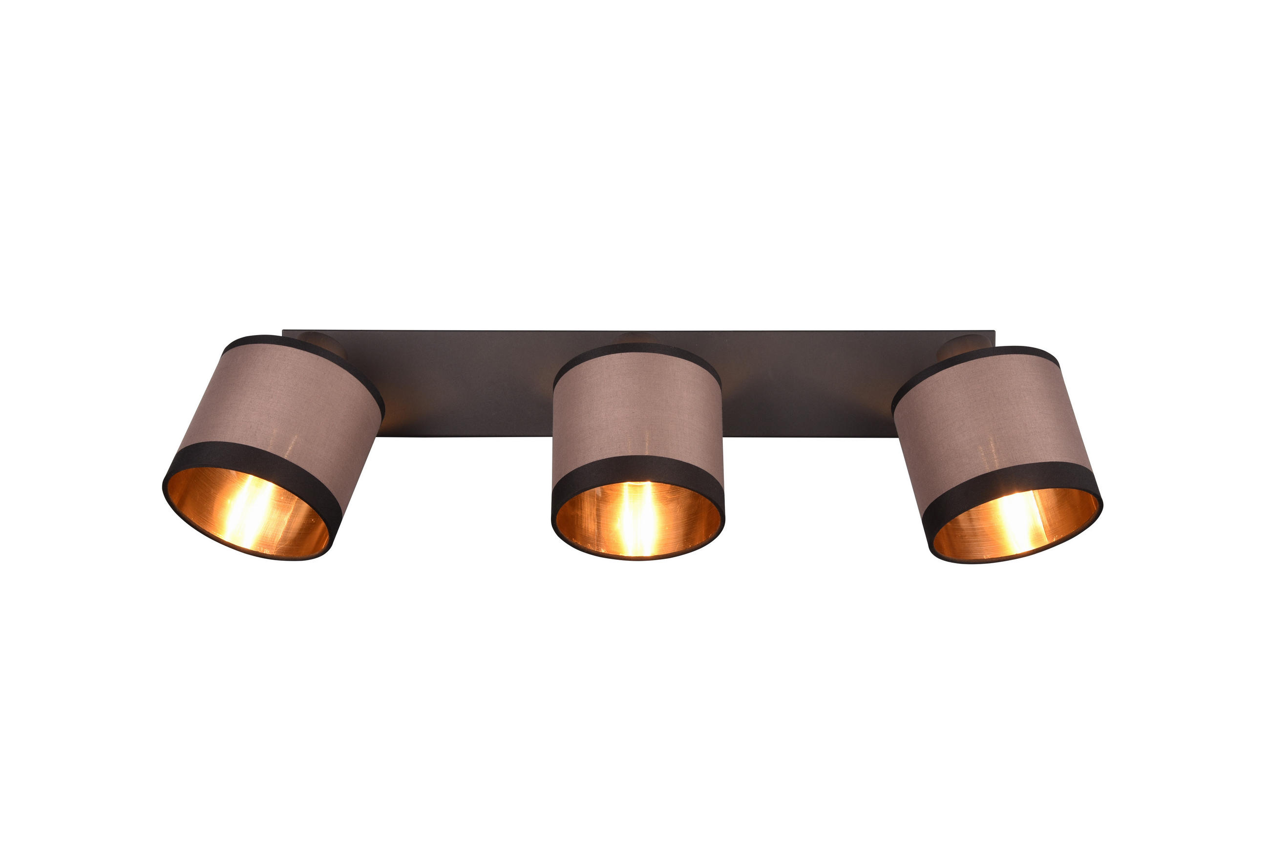 STRAHLER - Taupe/Goldfarben, Konventionell, Textil/Metall (60/21,5/12cm)